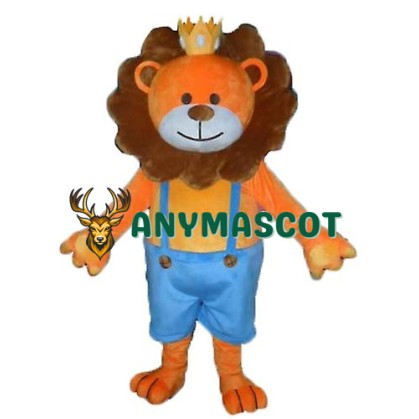 Lightweight Brown Lion Mascot Costume
