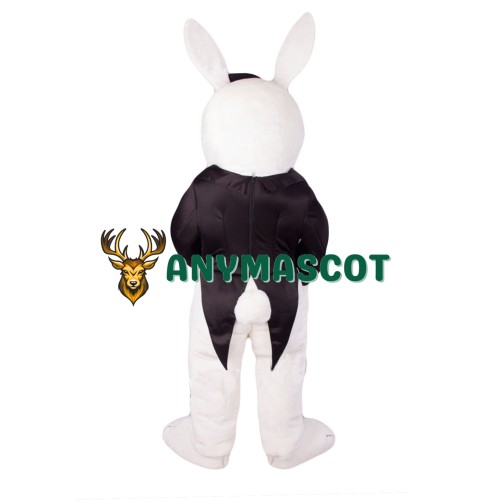 Gentleman's White Rabbit Mascot Costume