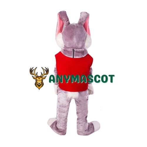 Friendly Adult Rabbit Mascot Costume