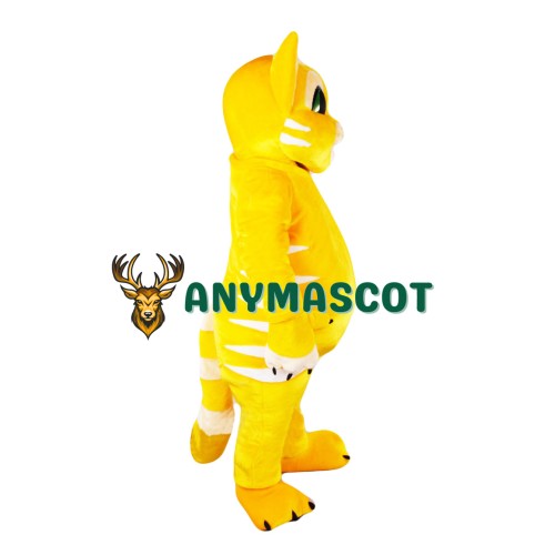 Cute Yellow Cat Mascot Costume