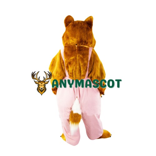 Brown & White Cat Mascot Costume