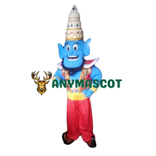 Genie Aladdin Mascot Costume
