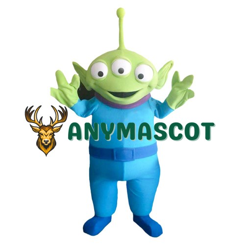 Green Alien Mascot Costume