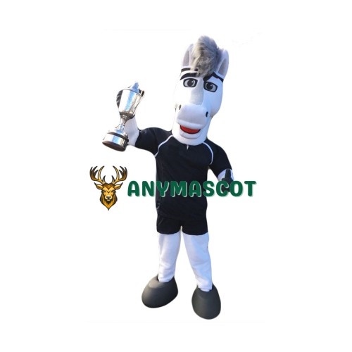 Sport White Horse Mascot Costume