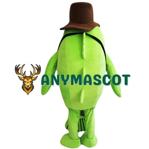 Green Fish Mascot Costume