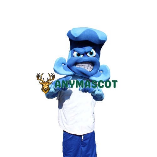 Sport Blue Wave Mascot Costume