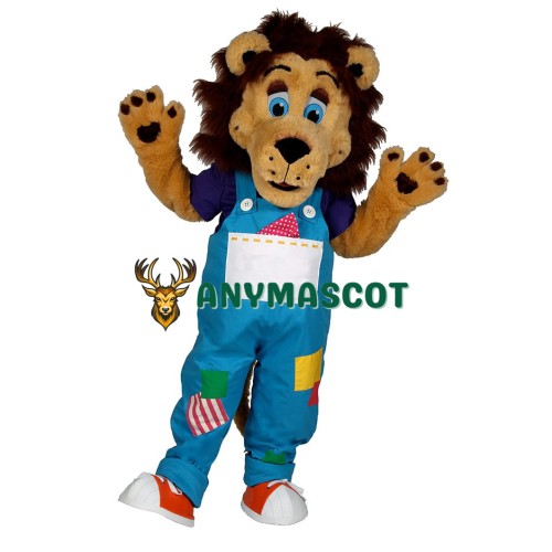 Happy Lion Mascot Costume