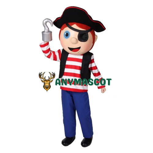 Pirate Boy Mascot Costume