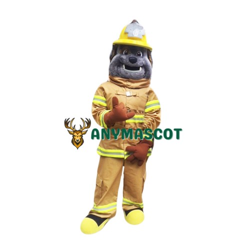 Fire Dept Bulldog Mascot Costume