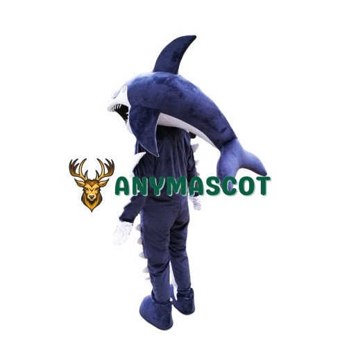Fierce Blue Shark Mascot Costume
