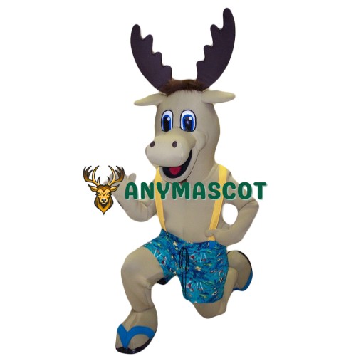 Super Cute Lightweight Moose Mascot Costume