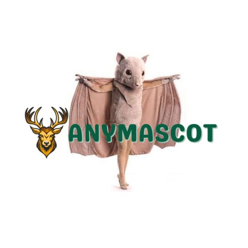 Beige Bat Mascot Costume