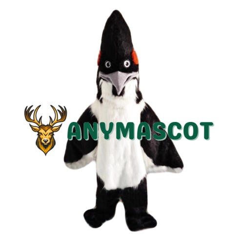 Black & White Roadrunner Mascot Costume