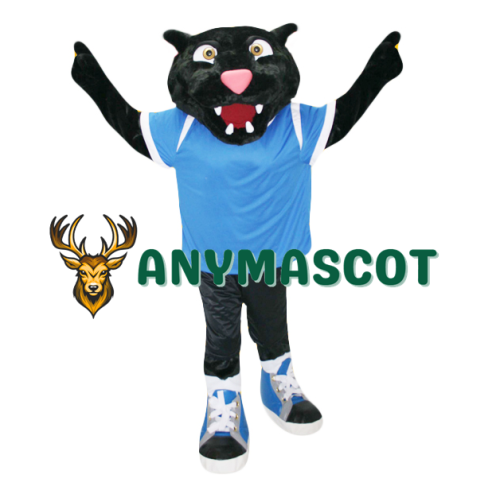 College Sport Black Panther Mascot Costume
