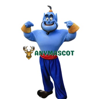 Genie Aladdin Mascot Costume