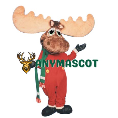 Christmas Moose Mascot Costume