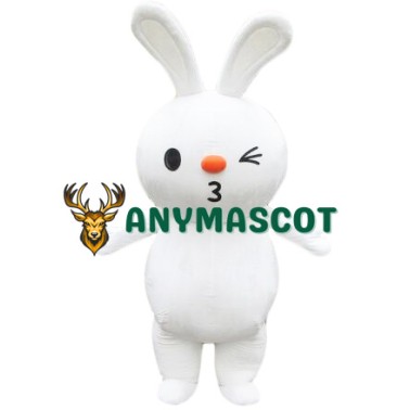 Cartoon White Rabbit Mascot Costume