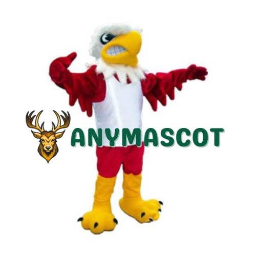 Fierce Red Eagle Mascot Costume
