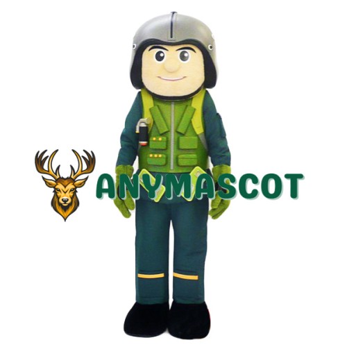 Pilot Man Mascot Costume
