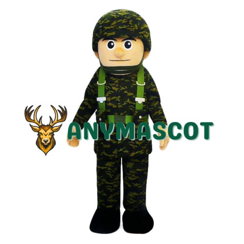 Military Man Mascot Costume