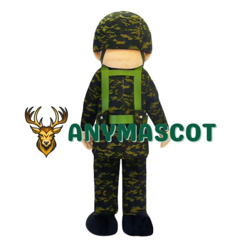 Military Man Mascot Costume