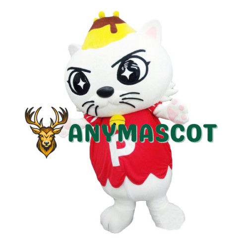 Super Cute Lightweight White Cat Mascot Costume