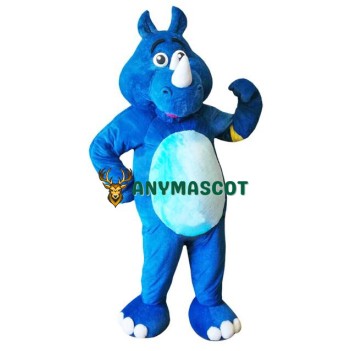 Blue Rhino Mascot Costume