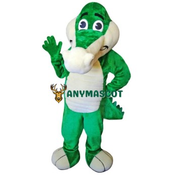 Friendly Lightweight Green Crocodile Mascot Costume