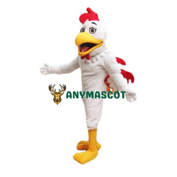 Lightweight White Roosters Mascot Costume