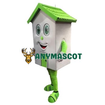Green Lightweight House Mascot Costume