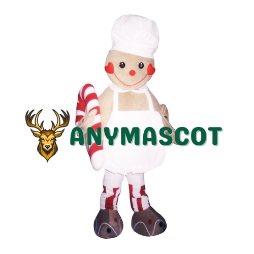 Gingerbread Man Mascot Costume