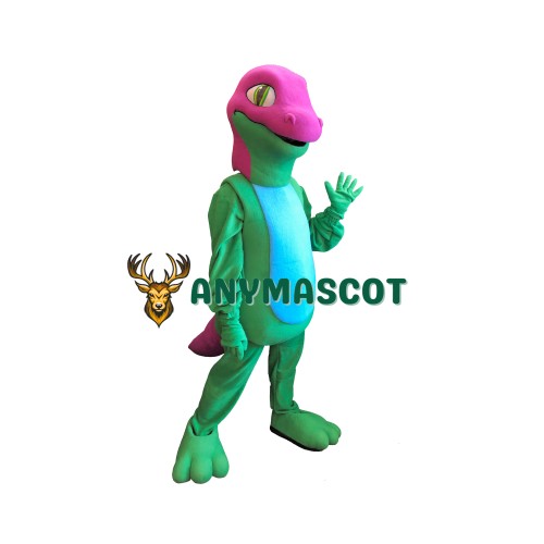 Green & Red Lizard Mascot Costume