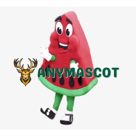 Watermelon Mascot Costume Adult Size Cartoon Happy Fruit Watermelon