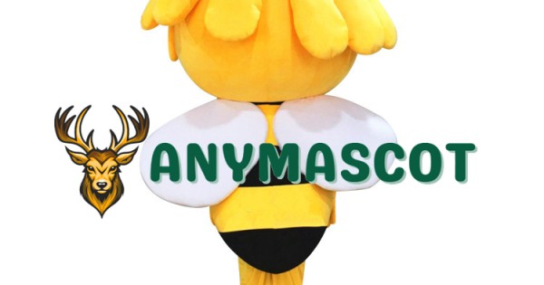 Maya The Bee Mascot Costume Yellow Bee Mascot Adult Character Costume