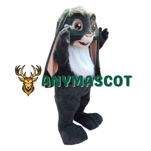 Dark Grey Rabbit Mascot Costume Easter Bunny Mascot Costume