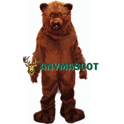 Friendly Grizzly Bear Mascot Costume