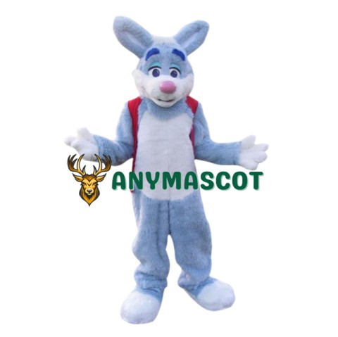 Animal Blue Easter Bunny Mascot Costume