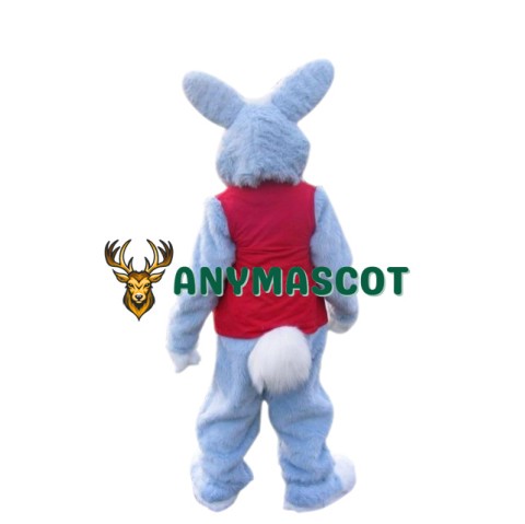 Animal Blue Easter Bunny Mascot Costume