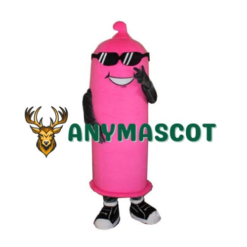 Pink Condom Mascot Costume