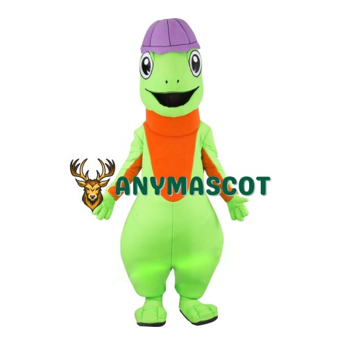 Happy Lightweight Lizard Mascot Costume