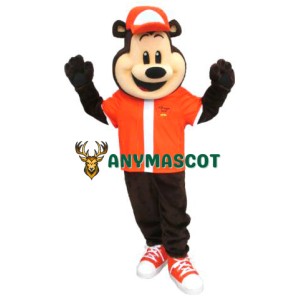 Sport School Bear Mascot Costume