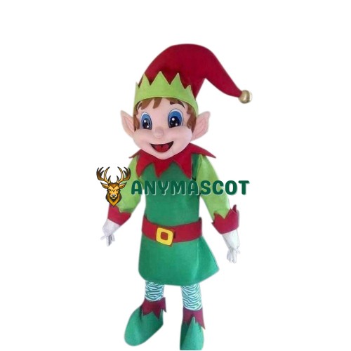 Elf Santa Claus Helper Mascot Costume
