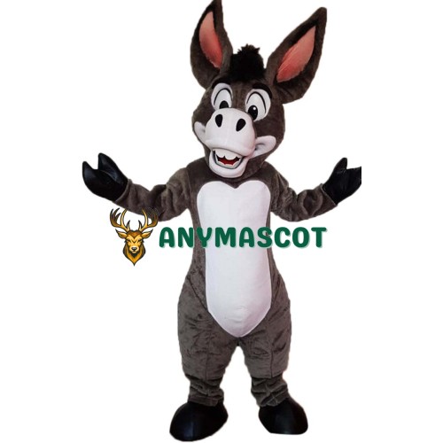 Happy Lightweight Donkey Mascot Costume