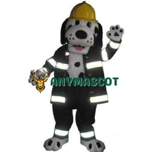 Fire Dog Mascot Costume