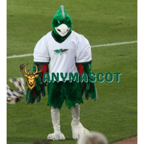Sport Green Phoenix Mascot Costume