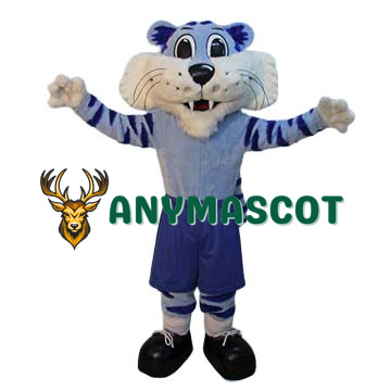 Super Cute Blue Tiger Mascot Costume