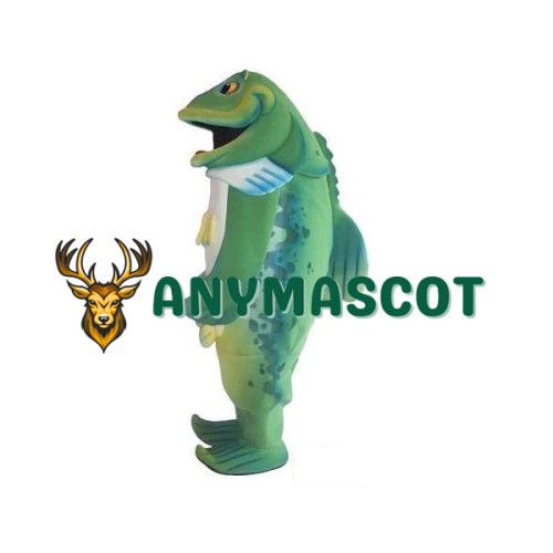 Green Fish Mascot Costume
