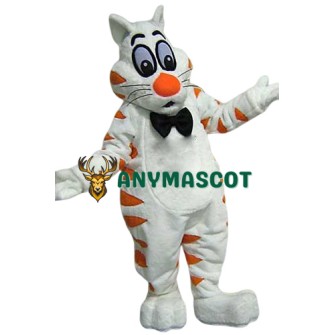 White Fat Cat Mascot Costume