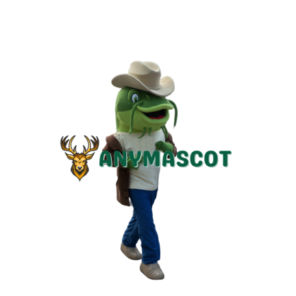 Green Catfish Mascot Costume