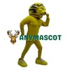 Yellow Lion Mascot Costume